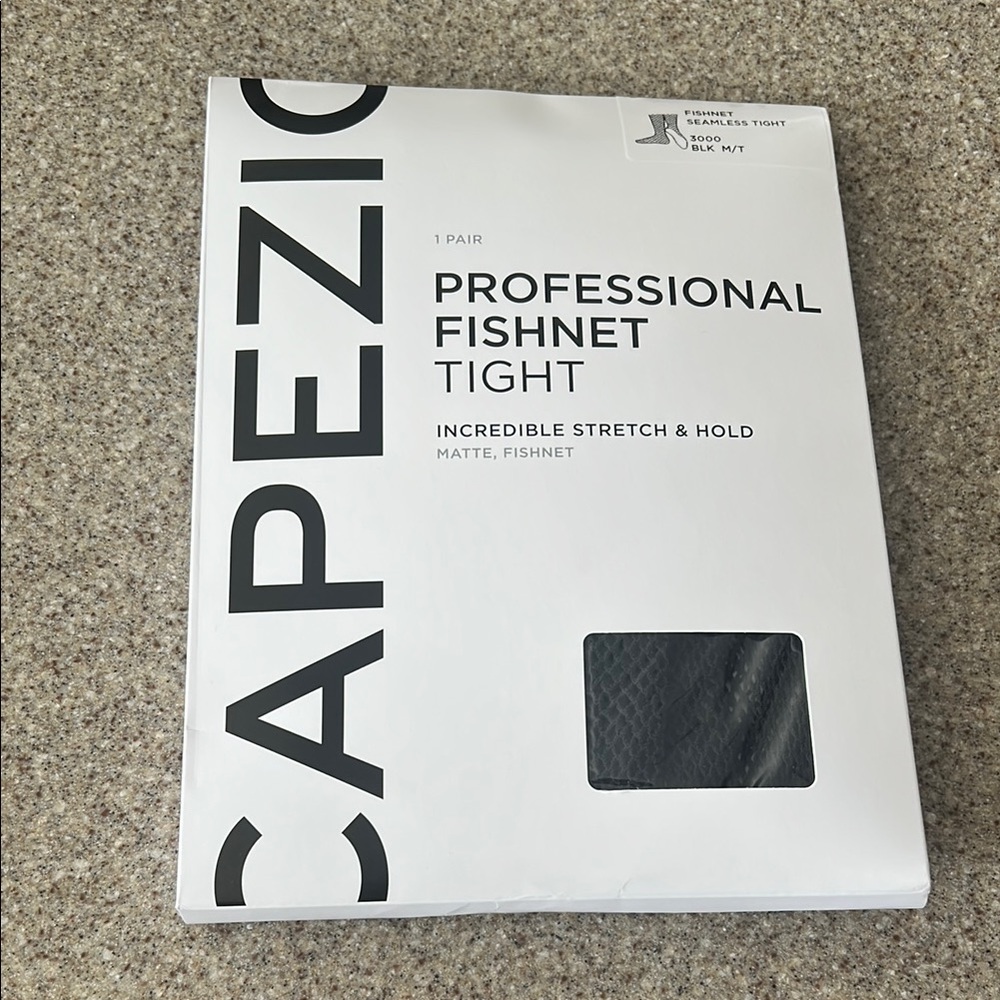 Capezio Matte Black Fishnet Tights